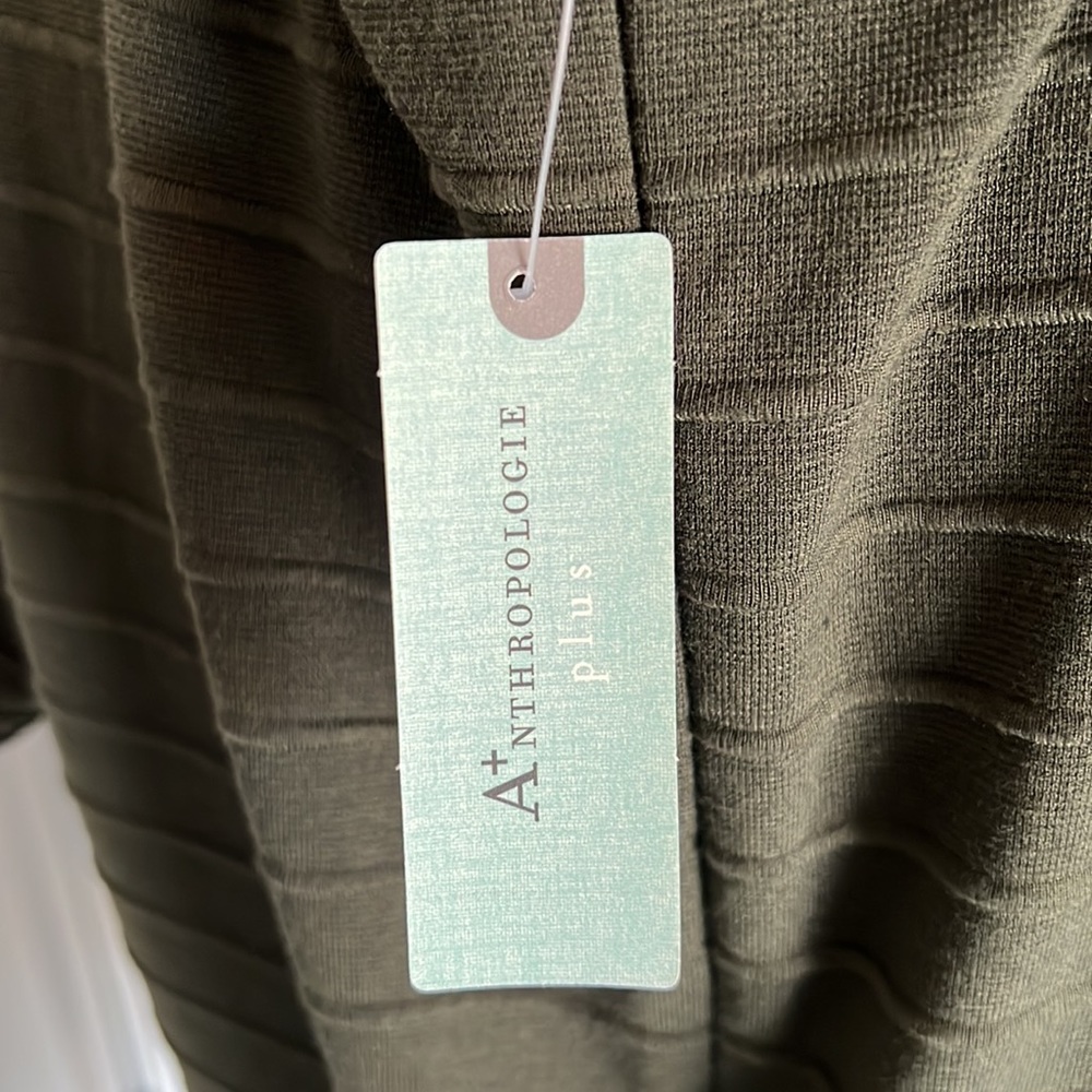 Fit and Flare Plus Green Dress from Anthropologie in 1X - Picture 7 of 7